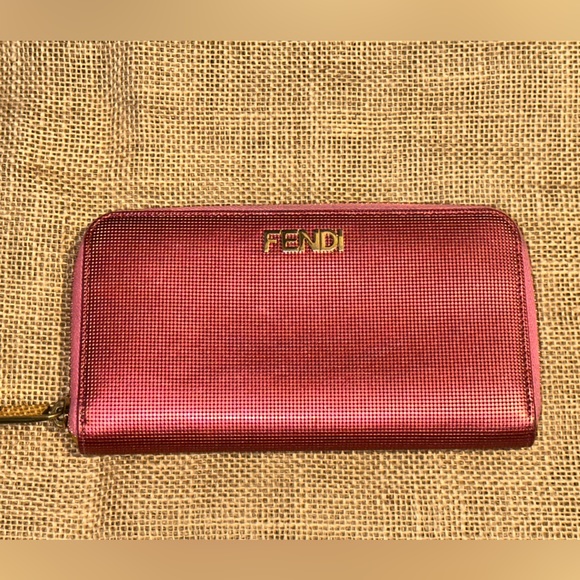 Fendi Handbags - AUTHENTIC FENDI ZIP AROUND WALLET